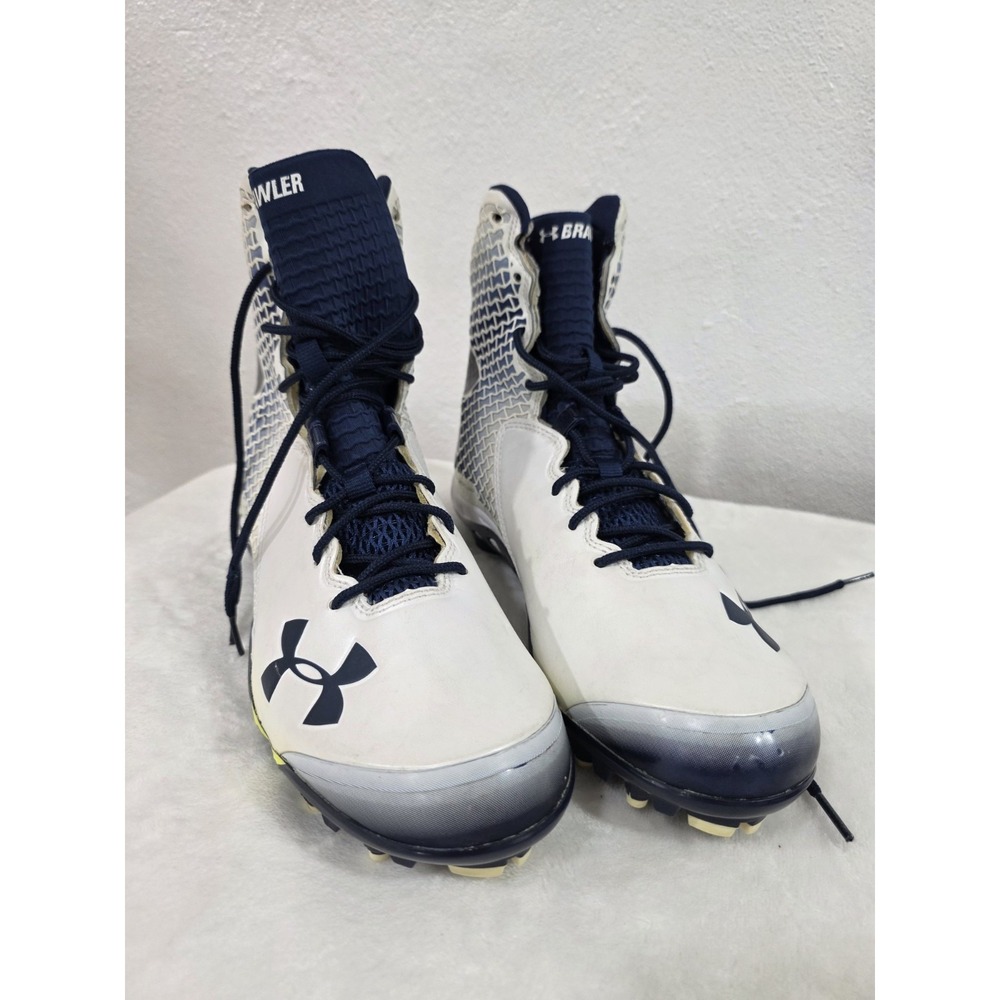Under Armour High Top Cleats Spine Brawler Clutchfit Football Size 9.5